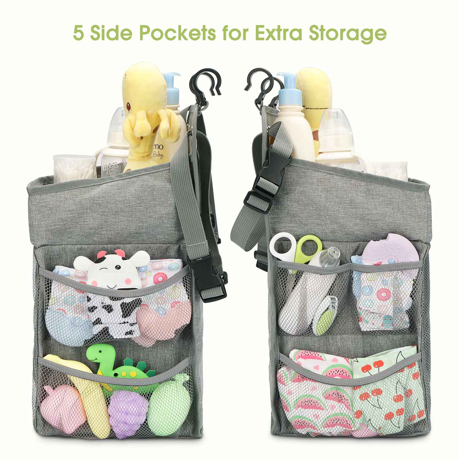 Maliton Hanging Diaper Caddy Organizer - Diaper Stacker for Changing Table,  Crib, Playard or Wall & Nursery Organization Baby Shower Gifts for Newborn  (Gray Cloud) - Yahoo Shopping